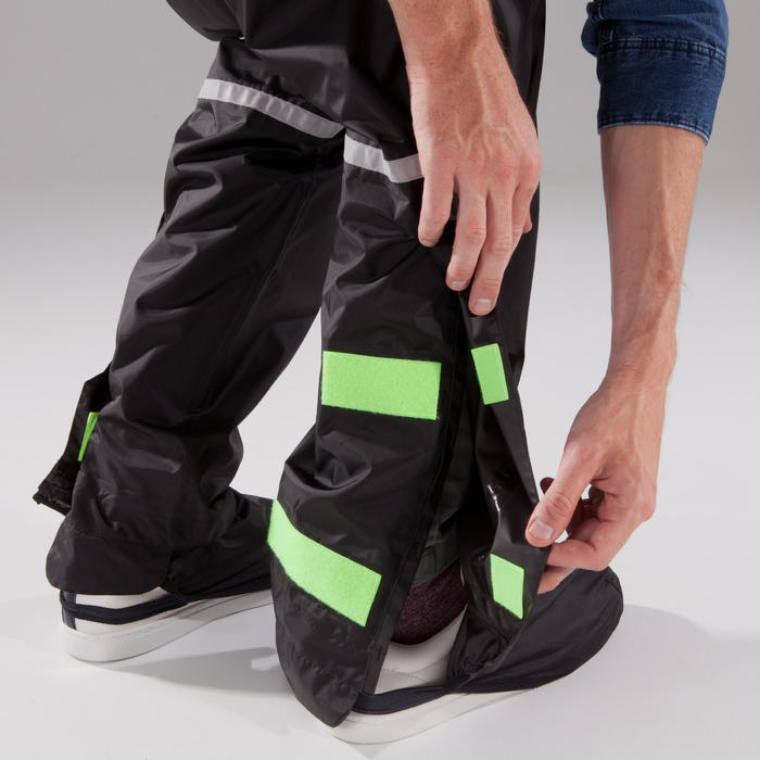 SURPANTALON PLUIE VELO VILLE 100 NOIR BTWIN | Decathlon